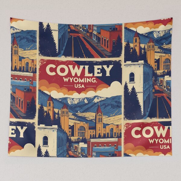 Item preview, Cowley Wyoming 1950s USA Vintage Travel Tourism designed and sold by TravelersGems.