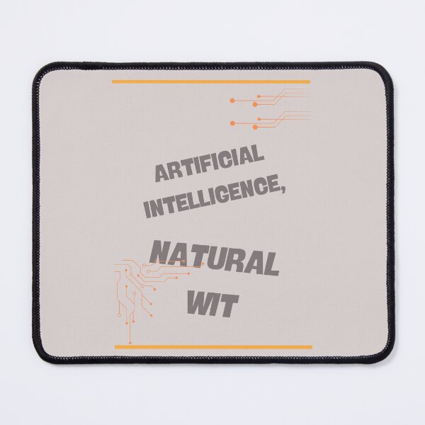 Item preview, Artificial intelligence... natural ingenuity – Minimalist and ingenious design designed and sold by Chachipiluly.