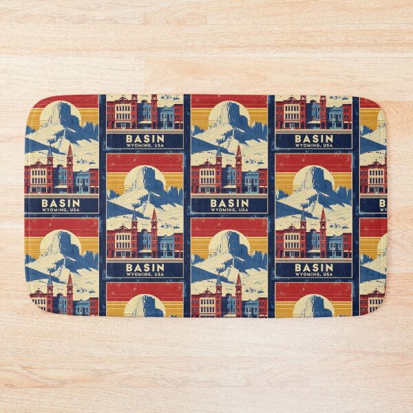 Item preview, Basin Wyoming 1950s USA Vintage Travel Tourism designed and sold by TravelersGems.