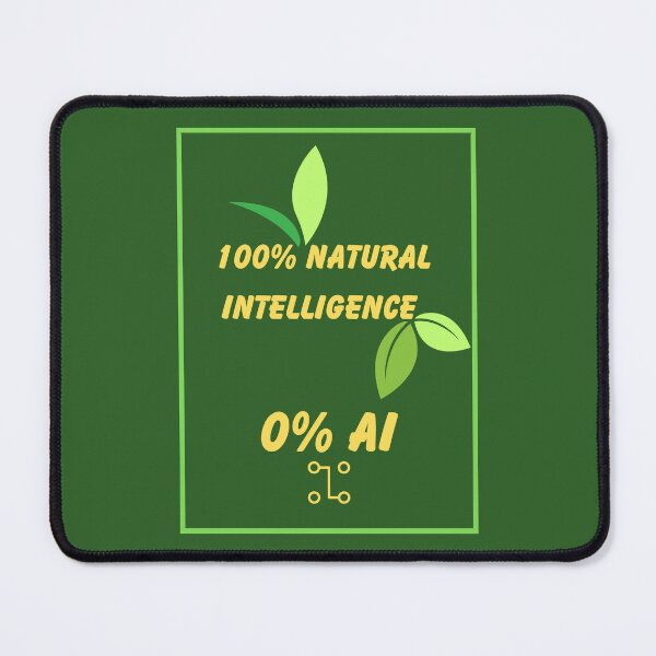 Item preview, 100% Natural Intelligence, 0% AI - Cool and Funny T-Shirt designed and sold by Chachipiluly.