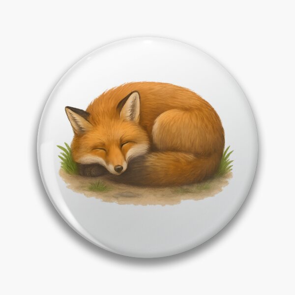 Item preview, Peaceful Sleeping Fox in Forest Nest designed and sold by DariaOltes.