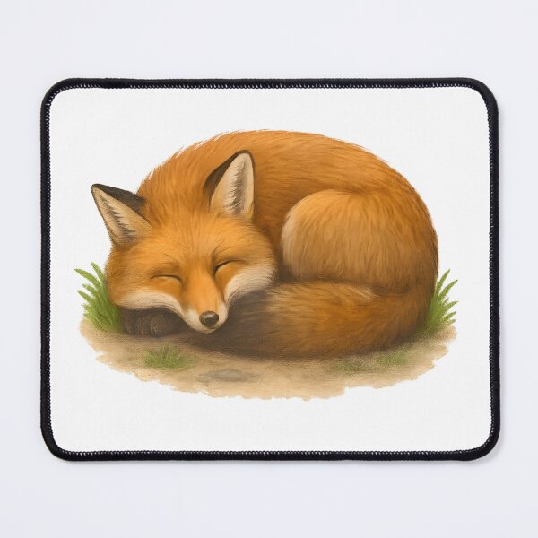 Item preview, Peaceful Sleeping Fox in Forest Nest designed and sold by DariaOltes.