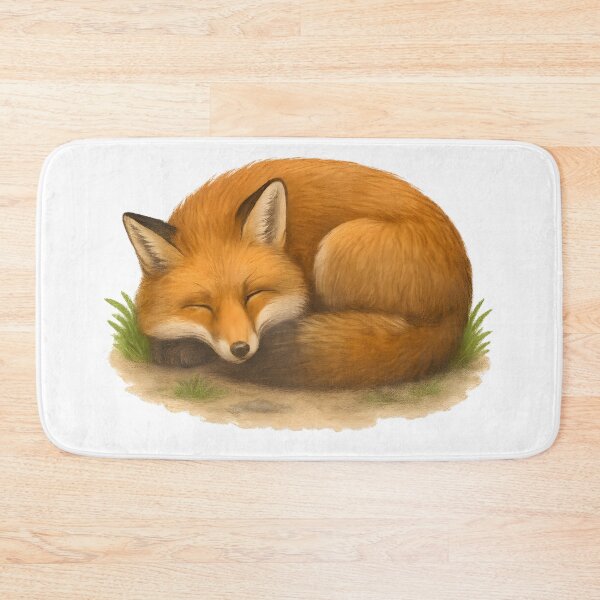 Item preview, Peaceful Sleeping Fox in Forest Nest designed and sold by DariaOltes.
