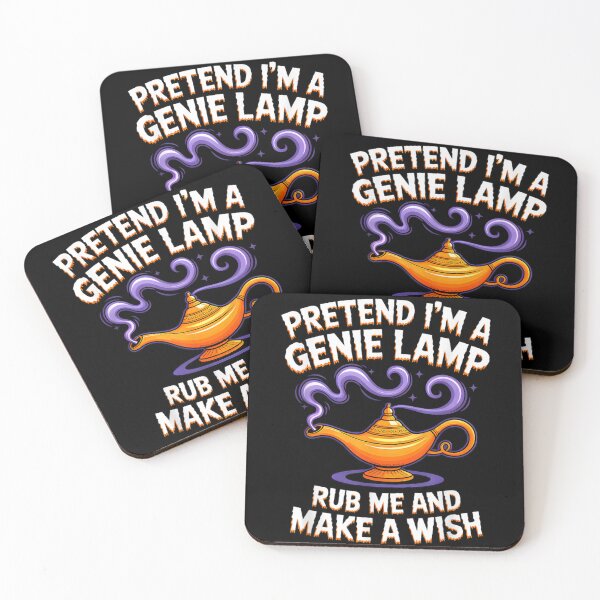 Item preview, Pretend I'm a Genie Lamp Rub Me and Make a Wish Funny Quote designed and sold by AnsadoWinu.