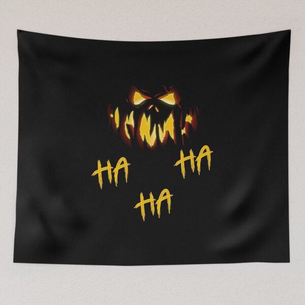 Item preview, Halloween Wild Evil Face Laugh Ha Ha Ha Creepy Spooky Illustration designed and sold by MONTRIS.