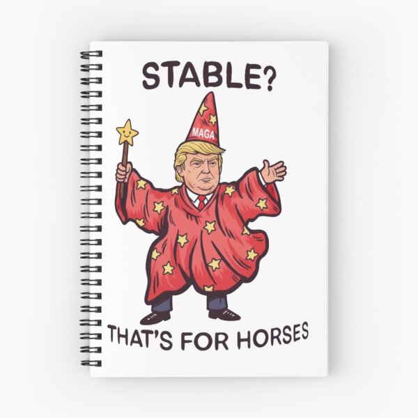 Item preview, Stable Idiot, Donald trump, King, No Kings, funnyfits70, Humor, Funny, retro, vintages, funny quotes, animal humor, designed and sold by FunnyFits70.