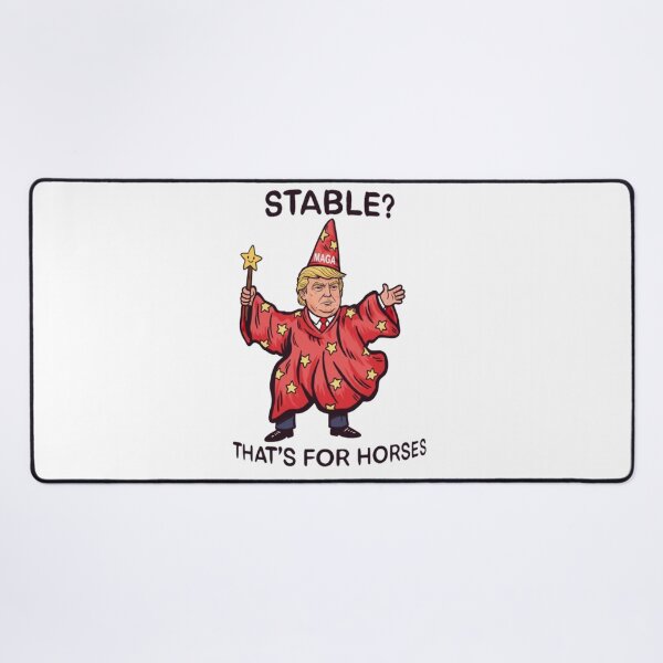 Item preview, Stable Idiot, Donald trump, King, No Kings, funnyfits70, Humor, Funny, retro, vintages, funny quotes, animal humor, designed and sold by FunnyFits70.
