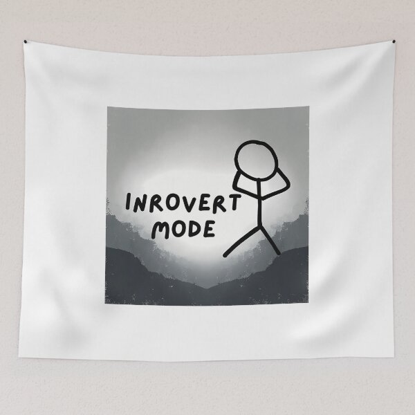 Item preview, Introvert Mode Stickfigure designed and sold by TRLKeownArt.