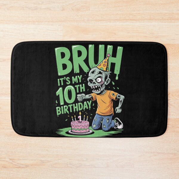 Item preview, Bruh It's My 10th Birthday Zombie Lover 10 Year Old Boys  designed and sold by HuValverdeArt.
