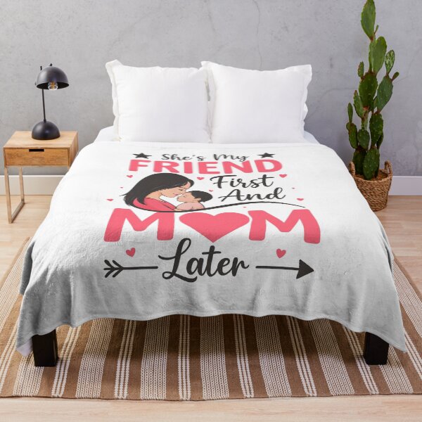 Item preview, Friend First Mom Later Typography Art designed and sold by DariaOltes.