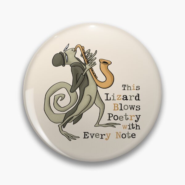 Item preview, Funny Jazz Lizard Saxophonist in Style designed and sold by Pink Writer.