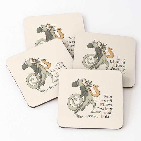 Item preview, Funny Jazz Lizard Saxophonist in Style designed and sold by Pink Writer.