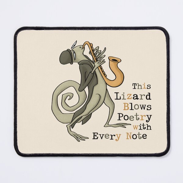 Item preview, Funny Jazz Lizard Saxophonist in Style designed and sold by Pink Writer.