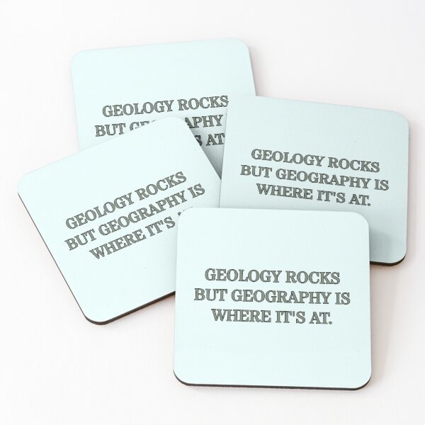Item preview, GEOLOGY ROCKS BUT GEOGRAPHY IS WHERE IT'S AT  designed and sold by M. Wall.