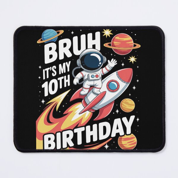 Item preview, Funny Bruh It's My 10th Birthday 10 Years Old Sign designed and sold by HuValverdeArt.