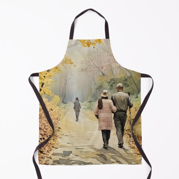Item preview, Couple Walking in Autumn designed and sold by tomorrowsart.