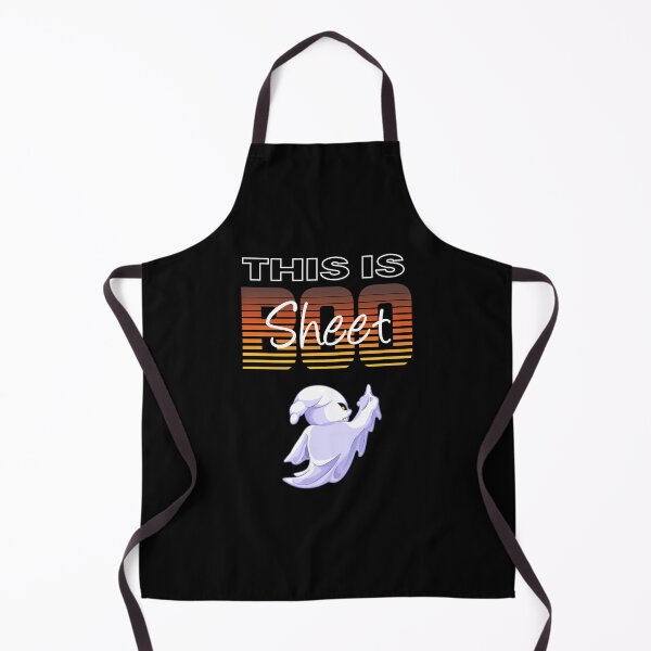 Item preview, Funny Halloween Ghost Raising Finger Says Boo Sheet Spooky Cartoon Illustration designed and sold by MONTRIS.