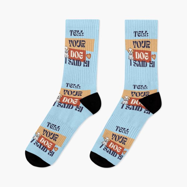 Item preview, Tell your dog I said hi - Retro typography for Dog Saying designed and sold by CalroStudiio.