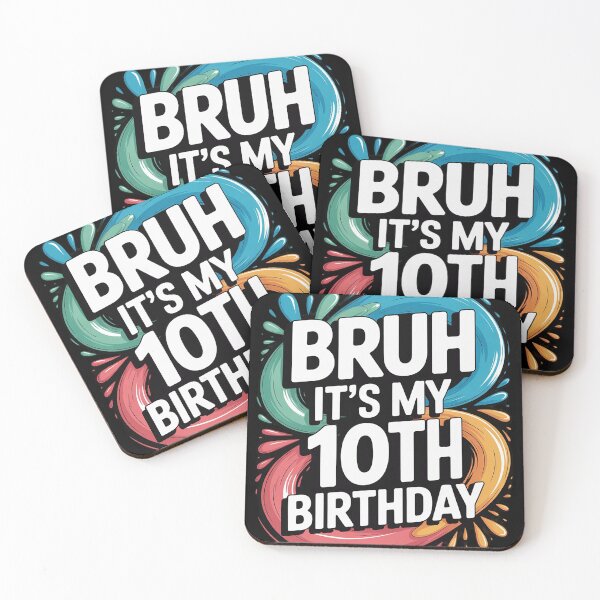 Item preview, Womens Bruh It's My 10th Birthday 10 Year Old Birthday Boys Girls  designed and sold by GGrizeldaRivas.