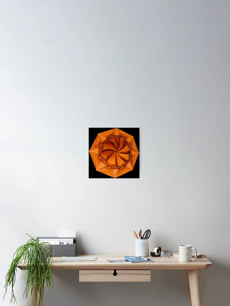 Thumbnail 2 of 3, Poster, Origami flower designed and sold by Meo Design.