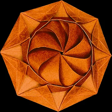 Artwork thumbnail, Origami flower by Meo Design