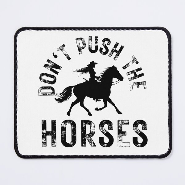 Item preview, Don't Push the Horses – Funny Boxing & Horse Pun Tee designed and sold by SVALANART.