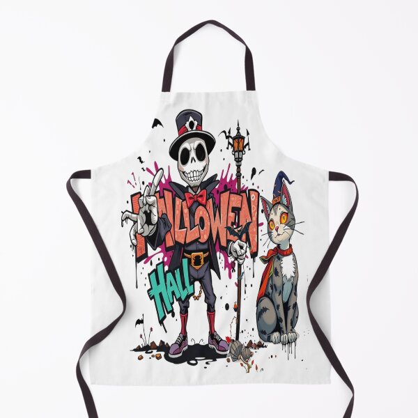 Item preview, halloween cat horror art graffiti designed and sold by atomsama.