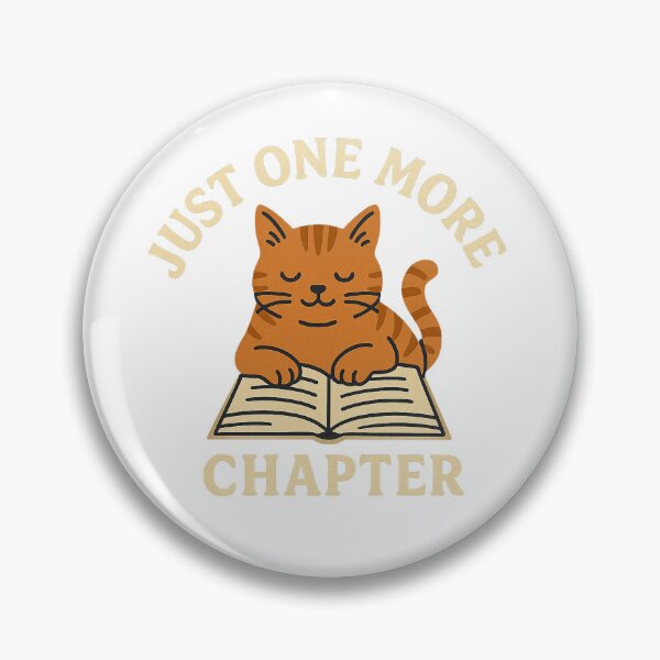 Item preview, Just One More Chapter – Cozy Reading Cat Retro Graphic designed and sold by BadaBingBear.