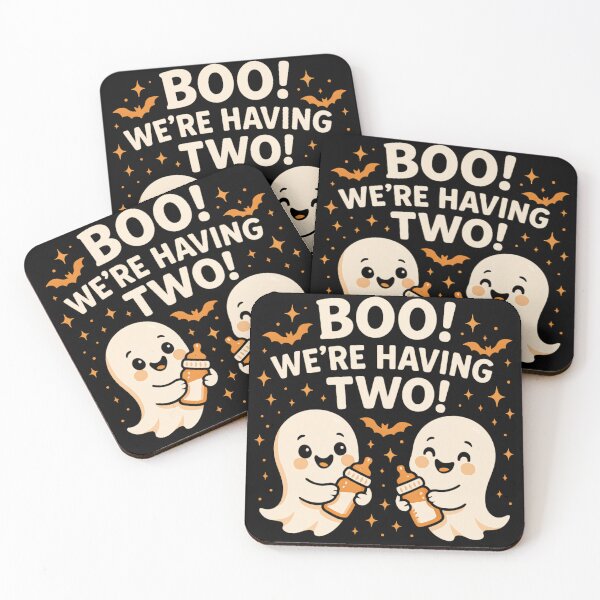 Item preview, Funny Ghost Halloween  - Boo we are Having Two designed and sold by Jaanussar.