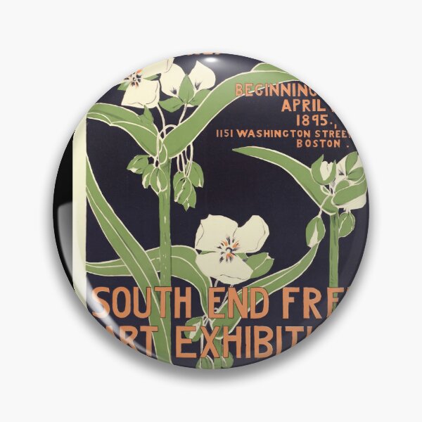 Item preview, Art Nouveau Poster | South End Free Art Exhibition | Old Franklin School House | 1895 Boston Art Show | Vintage Style Print designed and sold by artofuniverse.