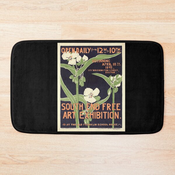 Item preview, Art Nouveau Poster | South End Free Art Exhibition | Old Franklin School House | 1895 Boston Art Show | Vintage Style Print designed and sold by artofuniverse.