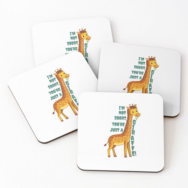 Item preview, I’m Not Short, You’re Just a Giraffe – Funny Cute Giraffe Design designed and sold by drdoodle92 Art.