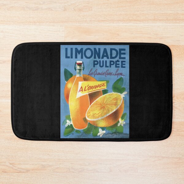 Item preview, Vintage Limonade Pulpee Poster | Orange Lemonade Art Print | Les Grandes Caves de Lyon | Art Deco Beverage Advertising designed and sold by artofuniverse.