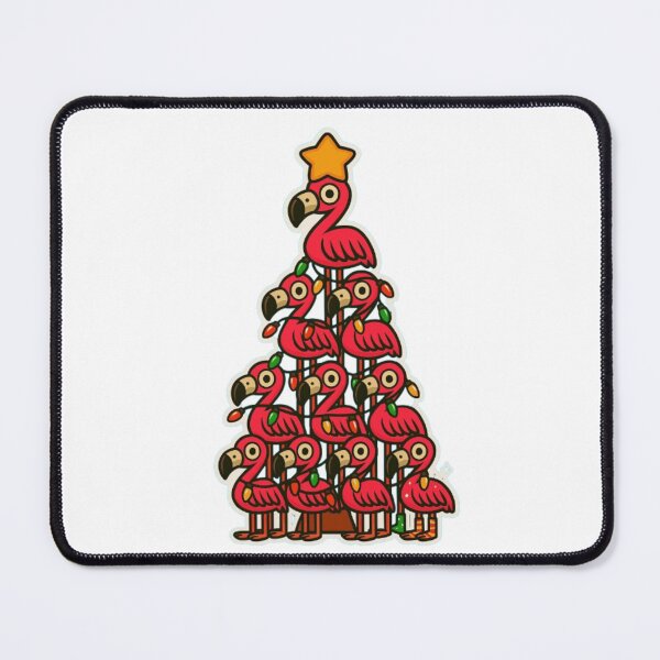 Item preview, Flamingo Christmas Holiday Tree designed and sold by pinkchaossquad.