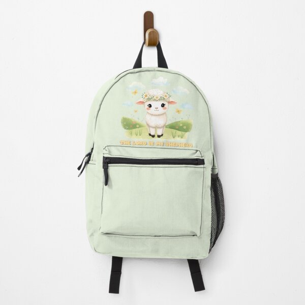 Item preview, Kawaii Christian Lamb – The Lord Is My Shepherd Psalm 23:1 | Cute Bible Verse Art for Faith Lovers & Kids Room Decor designed and sold by AmenAlways.