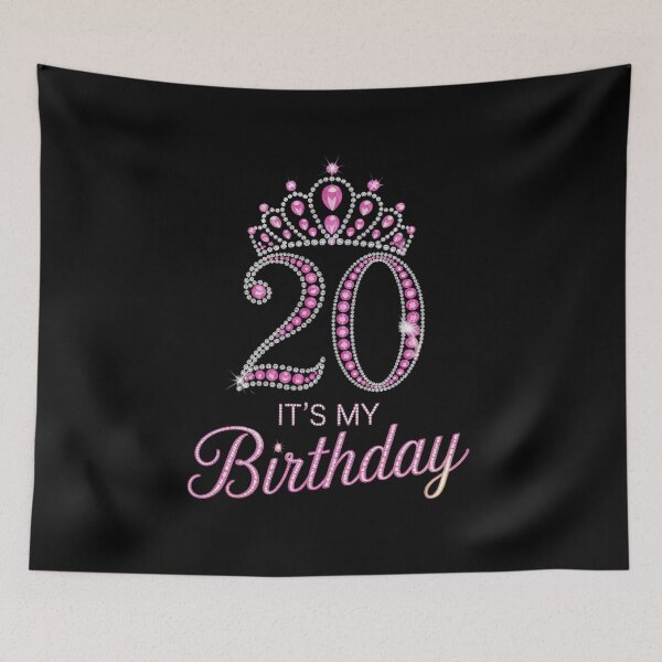 Item preview, 20 It's My Birthday 20th Birthday 20 Years Old Bday  designed and sold by GGrizeldaRivas.