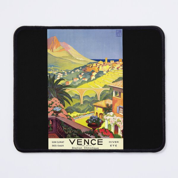 Item preview, Vintage French Travel Poster | Art Deco Vence Print | Roger Broders Illustration | Scenic Provence Countryside & Viaduct designed and sold by artofuniverse.