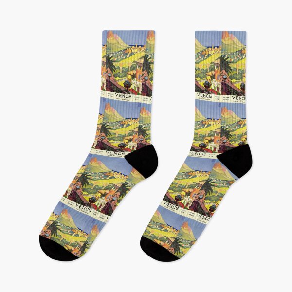 Item preview, Vintage French Travel Poster | Art Deco Vence Print | Roger Broders Illustration | Scenic Provence Countryside & Viaduct designed and sold by artofuniverse.