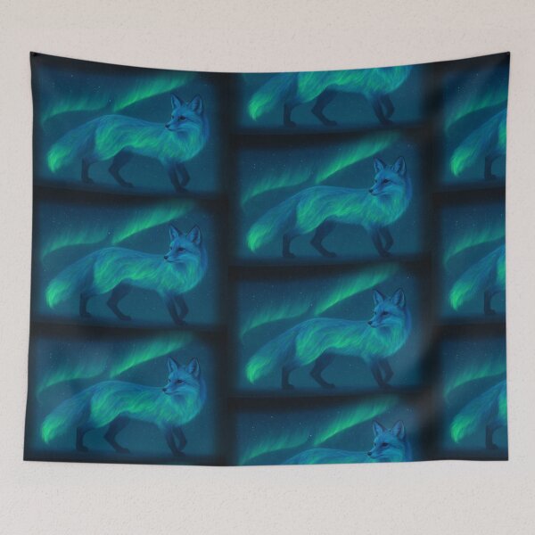 Item preview, Arctic Fox Northern Lights good for gift for christmas designed and sold by RyoSaeba90.