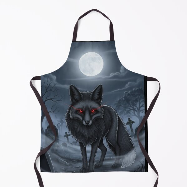 Item preview, Crimson-Eyed Nocturne Fox designed and sold by FoxVibes.