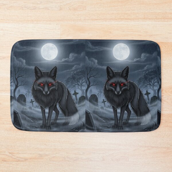 Item preview, Crimson-Eyed Nocturne Fox designed and sold by FoxVibes.
