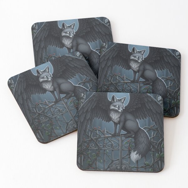 Item preview, Moonlit Winged Fox Gatekeeper designed and sold by FoxVibes.