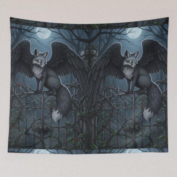 Item preview, Moonlit Winged Fox Gatekeeper designed and sold by FoxVibes.