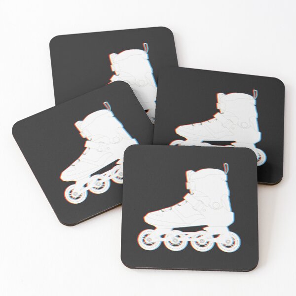 Item preview, Glitch Inline Skate — Minimal Inline Skate Design | Gift for Bladers designed and sold by WhiteRai.