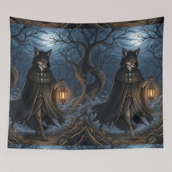 Item preview, Mystic Fox: Moonlit Forest Wanderer designed and sold by FoxVibes.