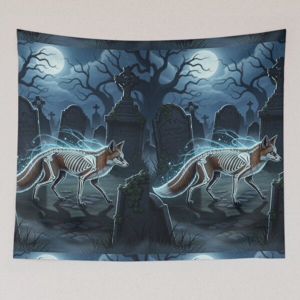 Item preview, Ethereal Graveyard Fox Spirit designed and sold by FoxVibes.