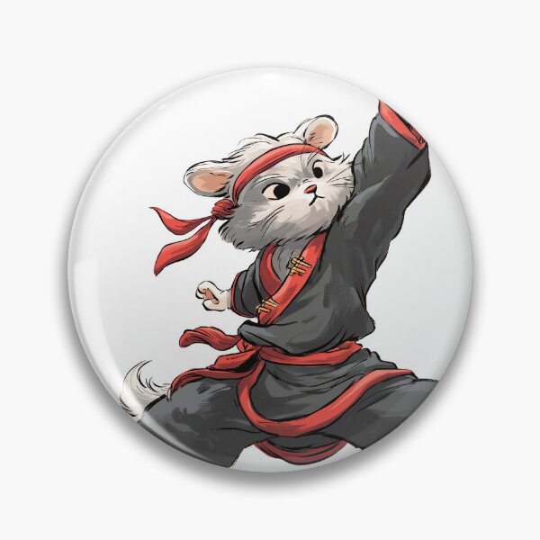 Item preview, Karate Cat – Fierce Feline Fighter Illustration designed and sold by DTDSEverything.