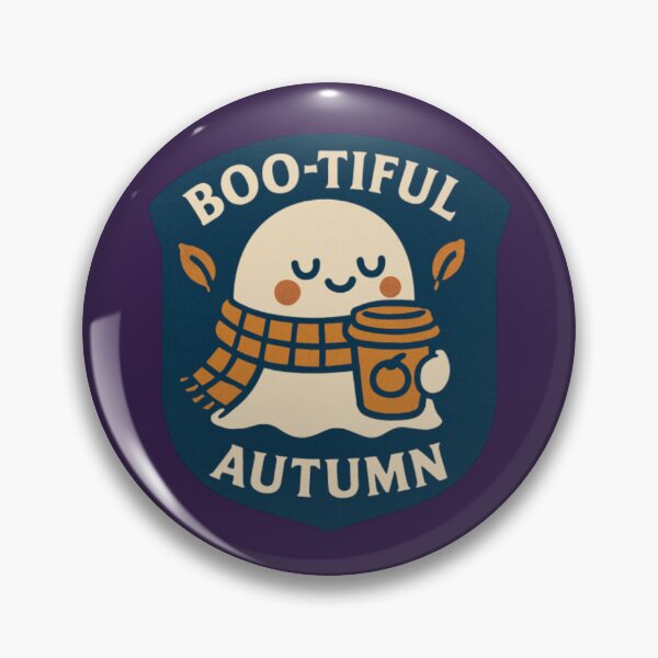 Item preview, Boo-tiful Autumn – Cute Ghost Fall Coffee Lover Halloween Design designed and sold by TheRamesCo.