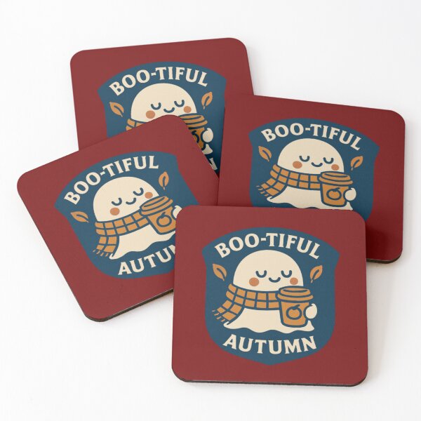 Item preview, Boo-tiful Autumn – Cute Ghost Fall Coffee Lover Halloween Design designed and sold by TheRamesCo.