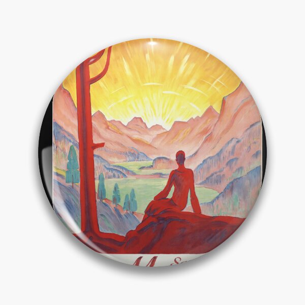 Item preview, Vintage Travel Poster | Sommer in St. Moritz | Swiss Alps Art | Vibrant Fauvist Palette | Elegant & Sophisticated Design designed and sold by artofuniverse.